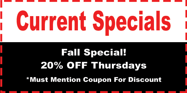 Fall Special - 20% Off Thursdays coupon